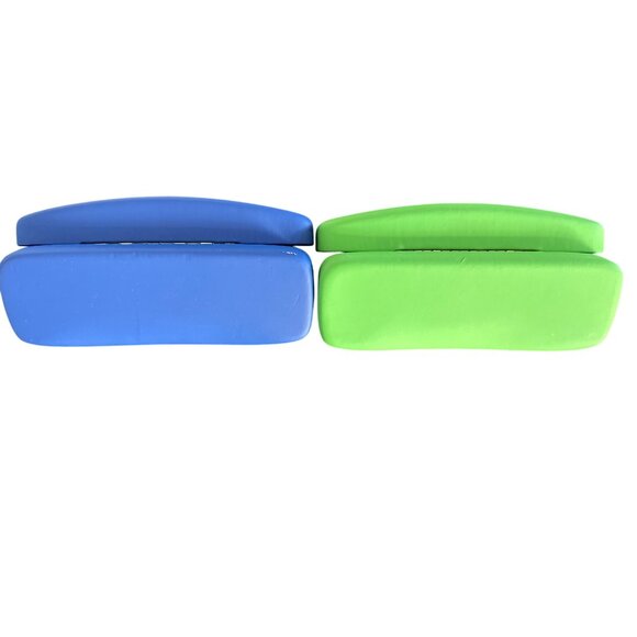 Ray-Ban Green & Blue Soft Eyeglass Cases With Red Velvet Interior - Picture 4 of 7